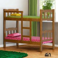 Beliche De Madeira Nogueira Perola Nemargi Com 2 Colchões Gazin - 2