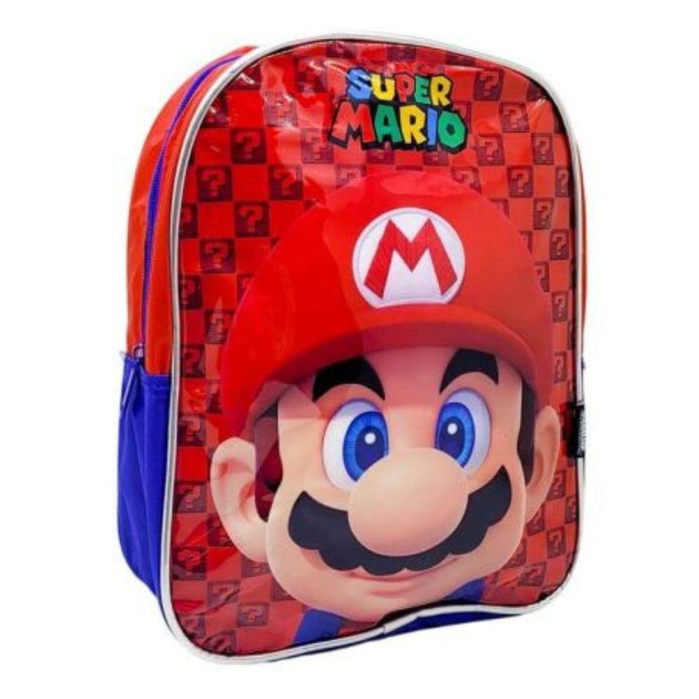 Mochila Escolar Com Alça Costas Creche Super Mario Bros Luxcel - 2