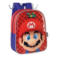 Mochila Escolar Com Alça Costas Creche Super Mario Bros Luxcel - 3