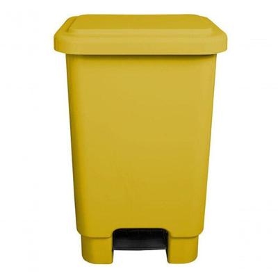 Lixeira Plástica Retangular Com Pedal 100l - Haste Externa