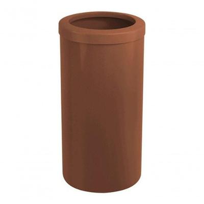 Lixeira Plástica 50 Litros 30x70 Com Aro Plástico - Marrom