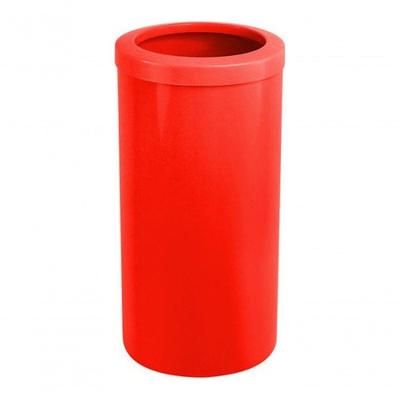 Lixeira Plástica 50 Litros 30x70 Com Aro Plástico - Vermelha