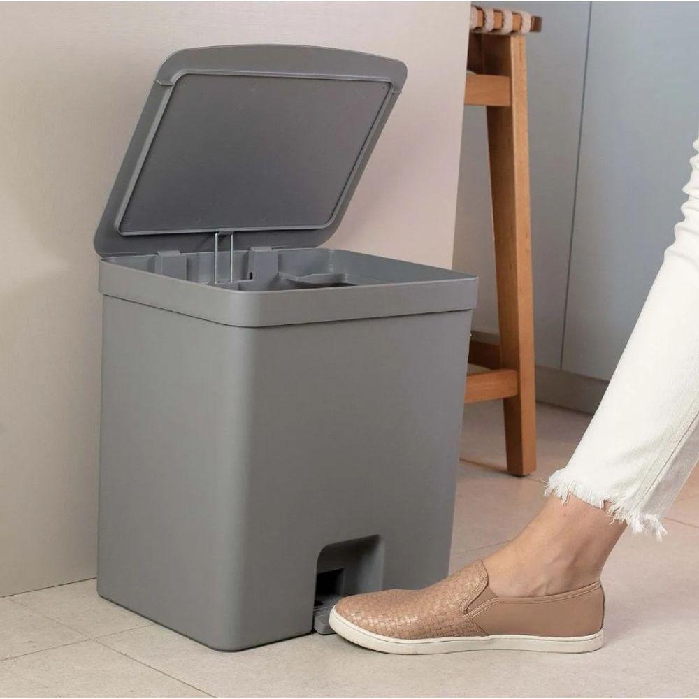 Lixeira Com Pedal Trium 20 Litros Lx4200ptf - Martiplast - 6