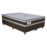 Cama Box Conjugado King Com Colchão 193x73x203 Sleep Gold Gazin Cr35356 Marrom Bege - 2