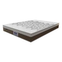 Cama Box Conjugado Queen Com Colchão 158x67x198 Stone Plus Gazin Cr35342 Marrom Branco - 5
