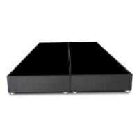 Cama Box Conjugado Queen Com Colchão 158x72x198 Primeline Hr Gazin Cr35302 Chumbo Escuro - 5