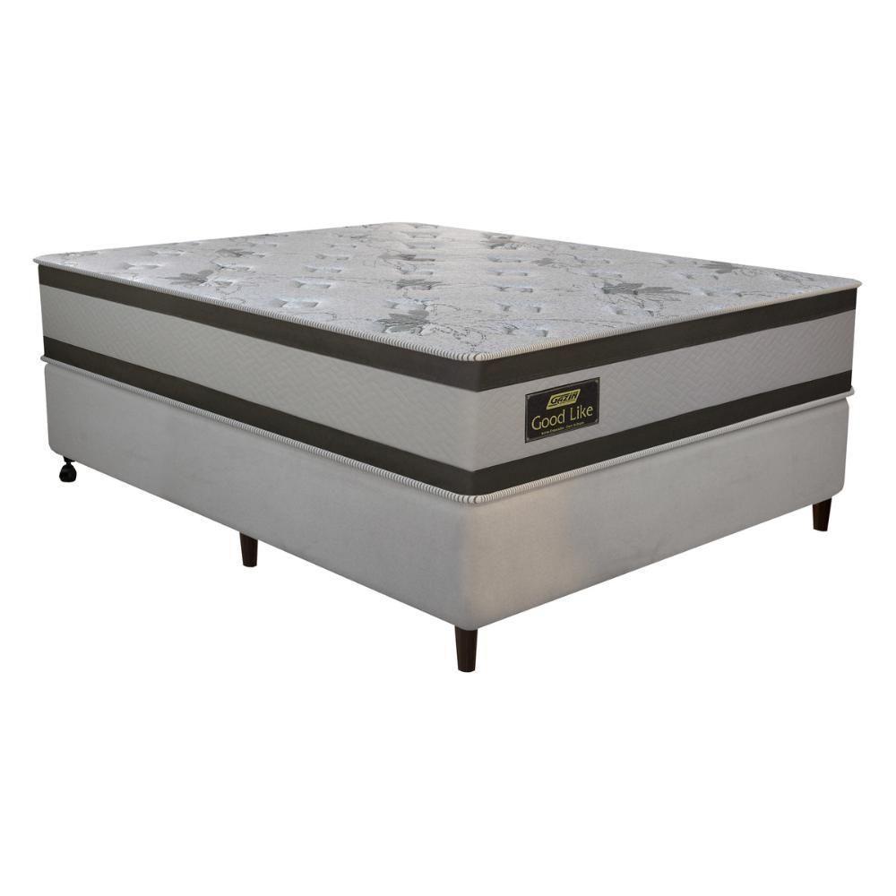 Cama Box Conjugado Casal Com Colchão 138x71x188 Good Like Gazin Cr35372 Bege-marrom - 2