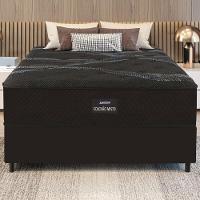 Cama Box Conjugado Casal Com Colchão 138x70x188 Soft Firme Ii Gazin Cr35320 Preto-marrom - 1