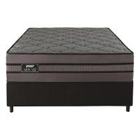 Cama Box Conjugado Casal Com Colchão 138x70x188 New Vip Gazin Cr35321 Grafite-preto - 2