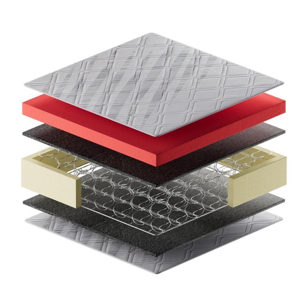 Cama Box Conjugado Casal Com Colchão 138x61x188 Magma Firm Gazin Cr35362 Bege-marrom - 7