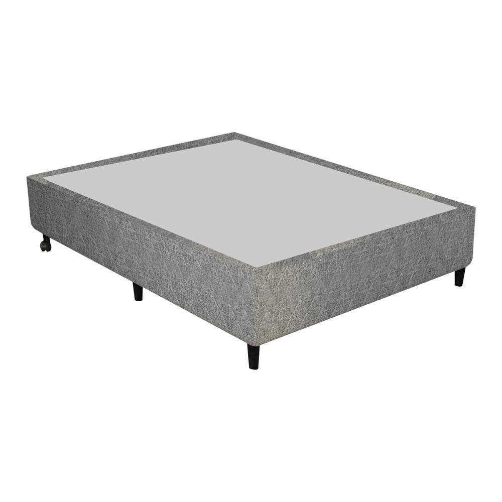 Cama Box Conjugado Casal Com Colchão 138x65x188 New York Hf Gazin Cr35334 Natural Cinza - 3