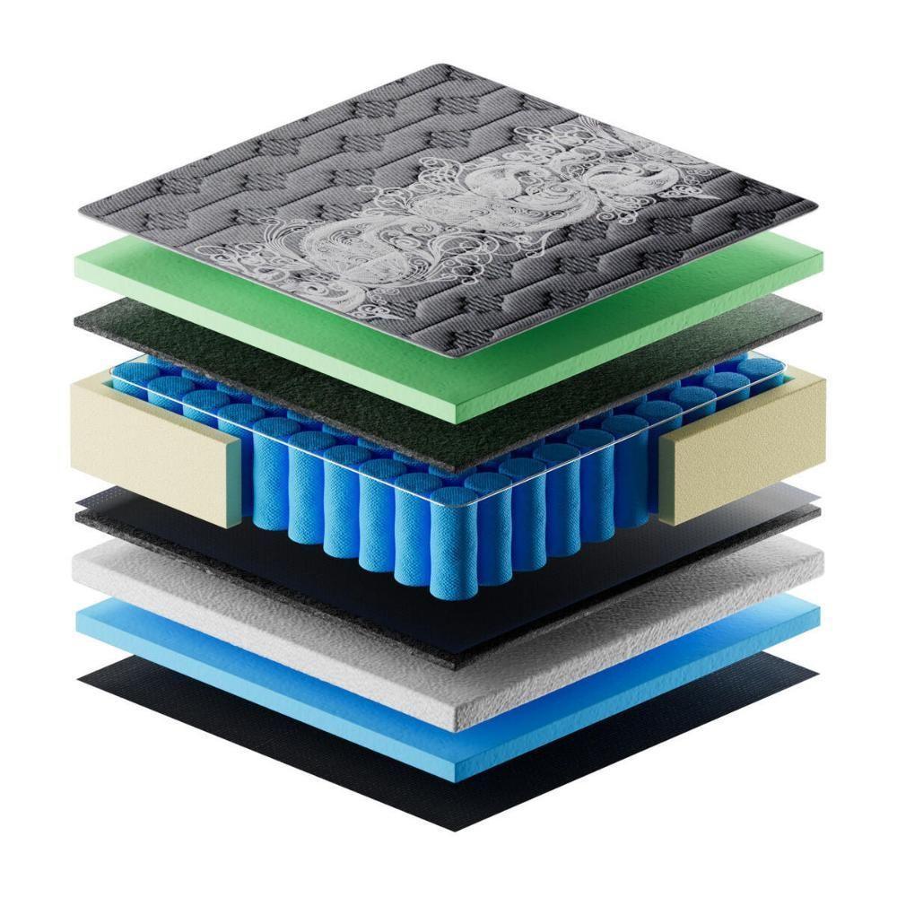 Cama Box Conjugado Casal Com Colchão 138x65x188 New York Hf Gazin Cr35334 Natural Cinza - 5