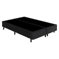Cama Box Conjugado Queen Com Colchão 158x69x198 Topázio Gazin Cr35348 Areia Preto - 3