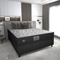 Cama Box Conjugado Casal Com Colchão 138x57x188 Sonopro Gazin Cr35338 Preto - 1