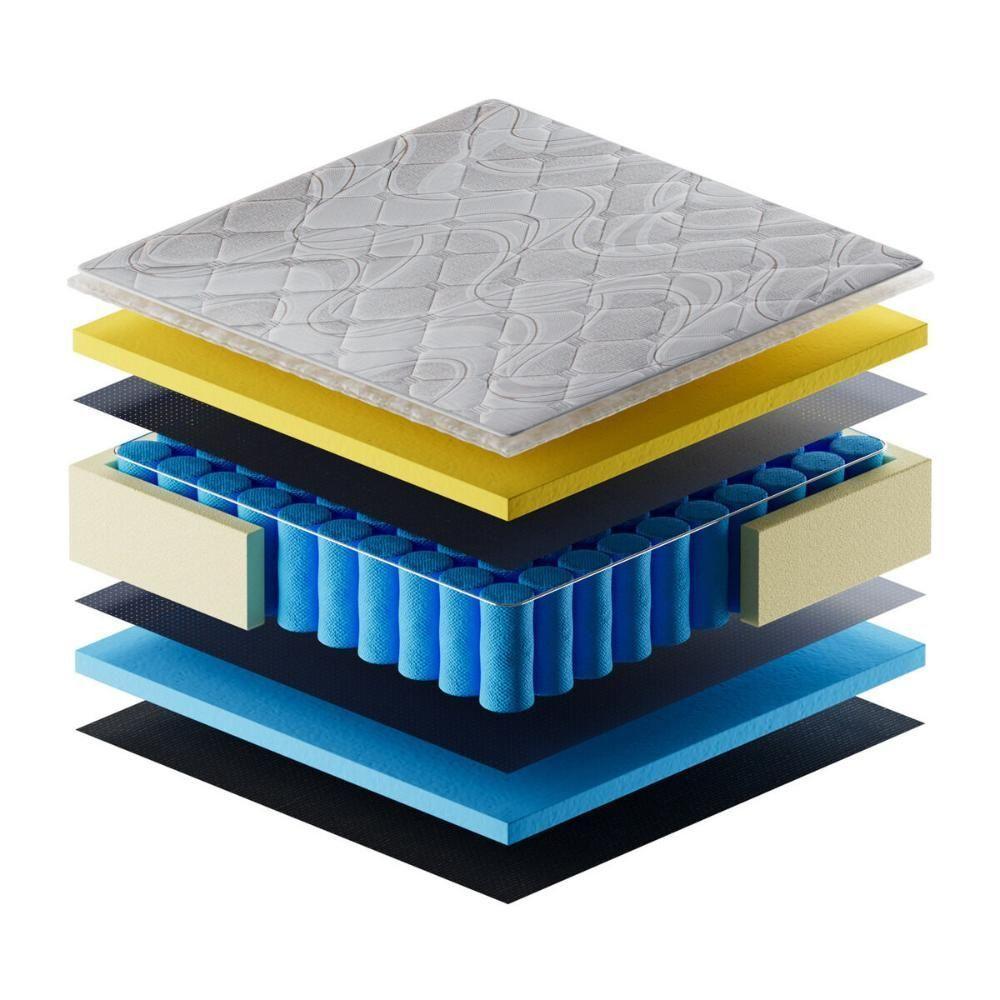 Cama Box Conjugado Casal Com Colchão 138x67x188 Safira Gazin Cr35346 Castor - 5