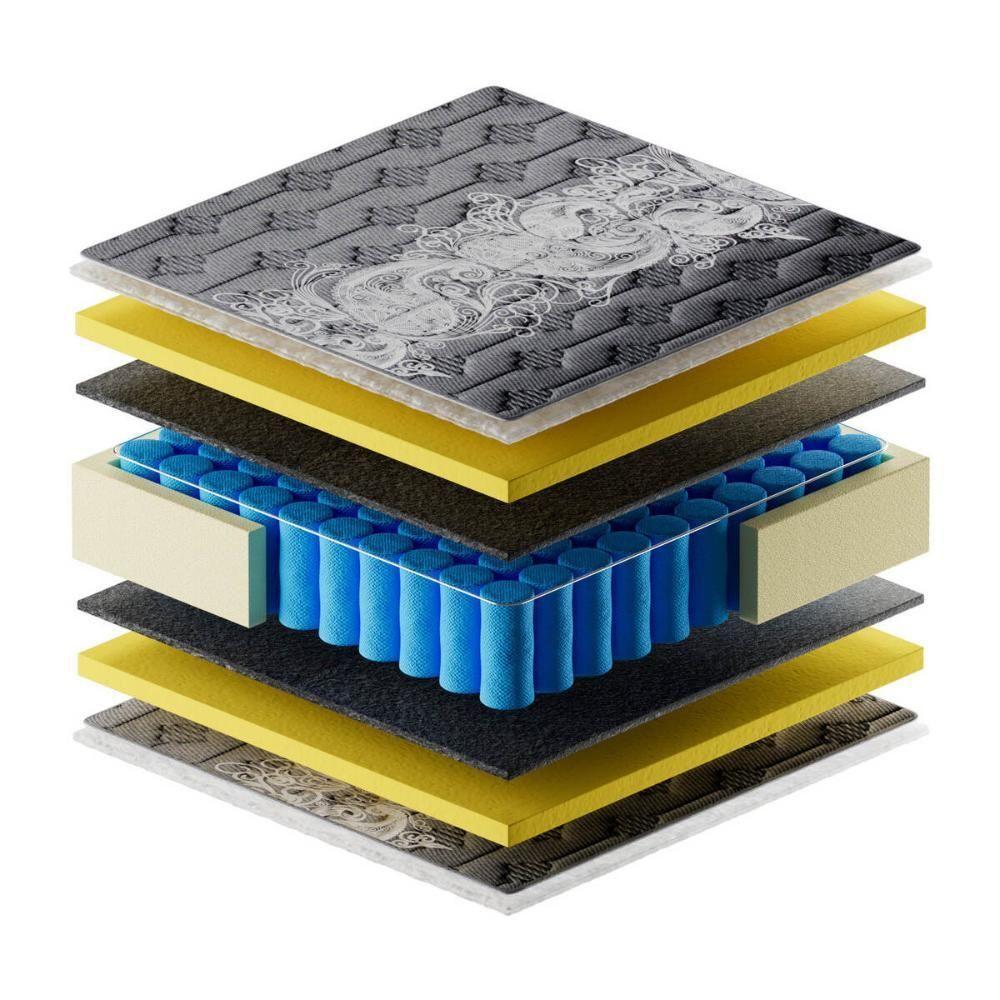 Cama Box Conjugado Casal Com Colchão 138x72x188 Sweet Dream Ii Gazin Cr35318 Grafite - 3