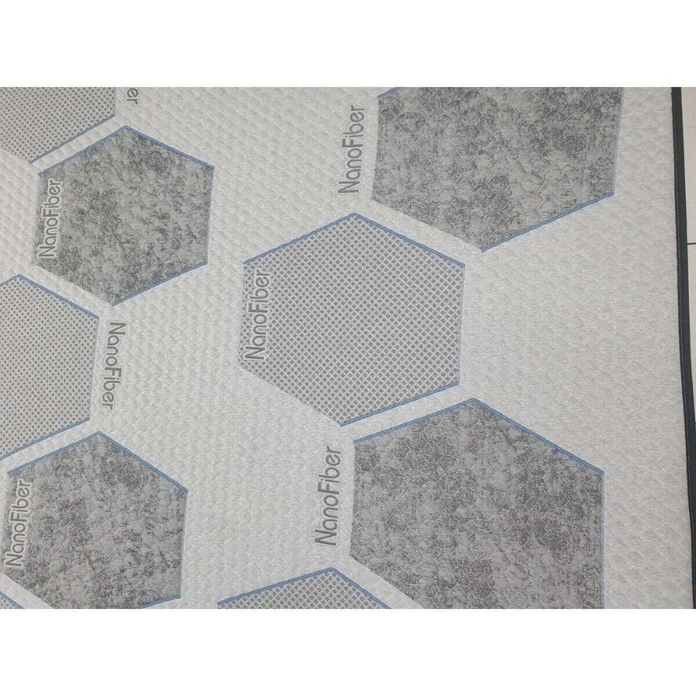 Cama Box Conjugado King Com Colchão 193x61x203 Nanofiber Gazin Cr35307 Cinza Claro - 4