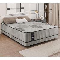 Cama Box Conjugado King Com Colchão 193x61x203 Nanofiber Gazin Cr35307 Cinza Claro - 1
