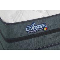 Cama Box Conjugado King Com Colchão 193x69x203 Acqua Gel Gazin Cr35345 Azul Escuro