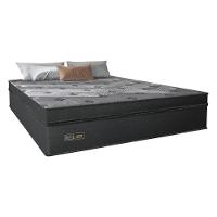 Cama Box Conjugado King Com Colchão 193x78x203 Royal Black Gazin Cr35300 Chumbo Escuro