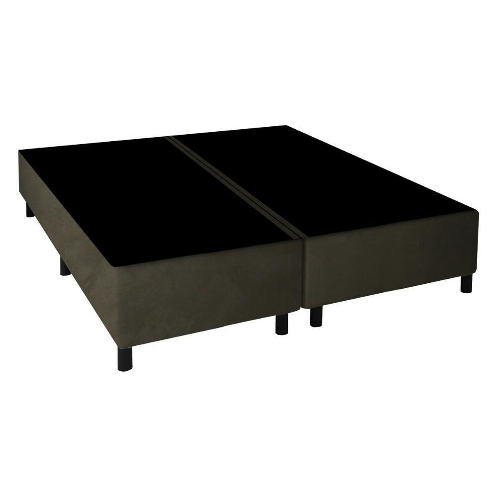 Cama Box Conjugado King Com Colchão 193x61x203 Magma Firm Gazin Cr35363 Bege Marrom - 3