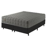 Cama Box Conjugado King Com Colchão 193x69x203 Cloud Gazin Cr35313 Grafite Preto - 2