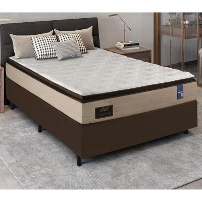 Cama Box Conjugado Solteiro Com Colchão 88x66x188 Titan Firm Gazin Cr35316 Areia-marrom