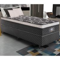 Cama Box Conjugado Solteiro Com Colchão 88x71x188 Opala Gazin Cr35330 Preto - 1