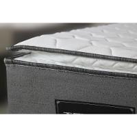 Cama Box Conjugado Solteiro Com Colchão 88x68x188 Texas Gazin Cr35324 Grafite