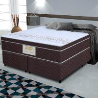 Cama Box Conjugado Queen Com Colchão 158x71x198 Saint Louis Gazin Cr35371 Marrom - 1