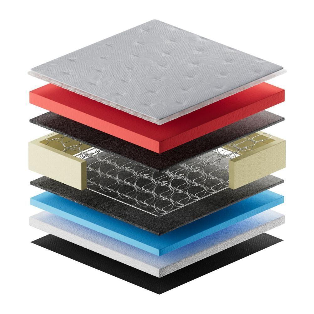 Cama Box Conjugado Queen Com Colchão 158x73x198 Lux Firm Gazin Cr35315 Areia Marrom - 5