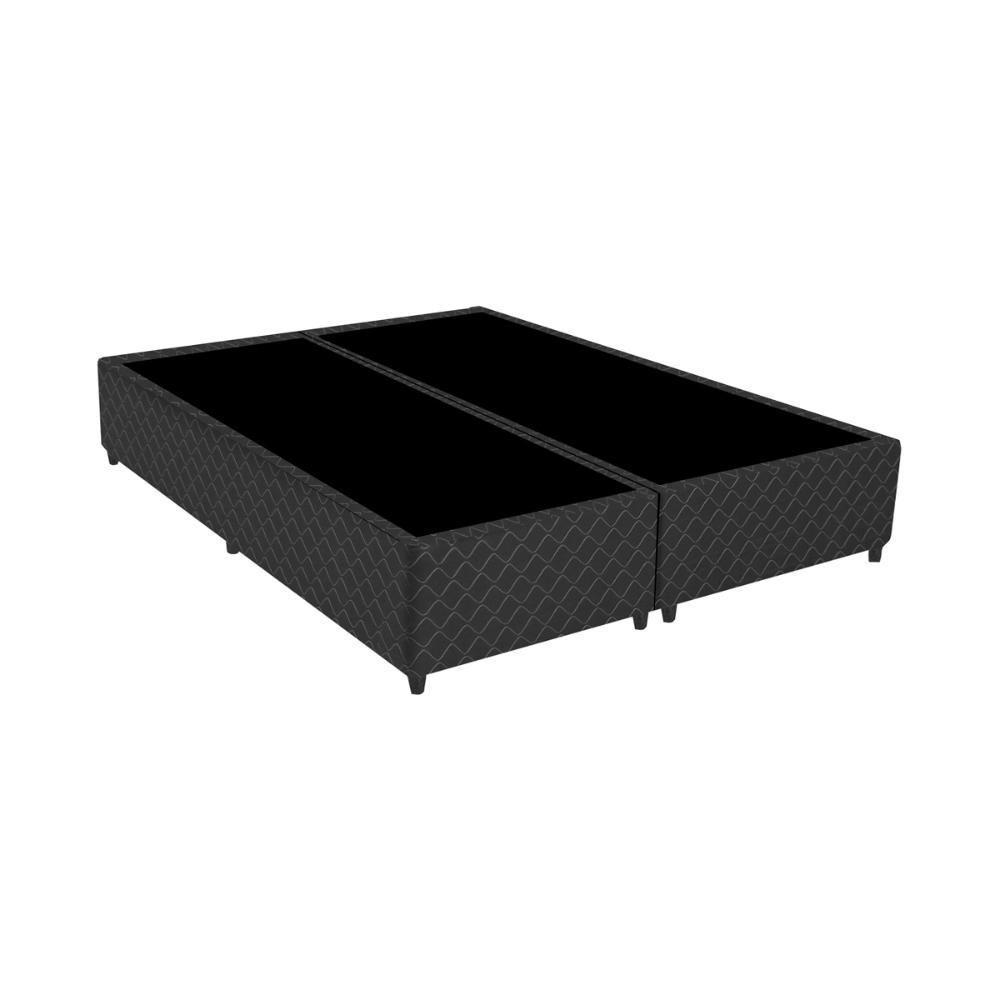 Cama Box Conjugado Queen Com Colchão 158x71x198 Opala Gazin Cr35331 Preto - 3