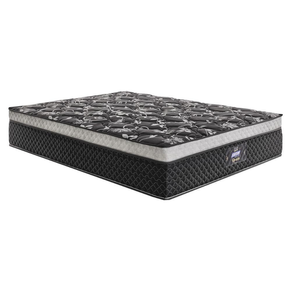 Cama Box Conjugado Queen Com Colchão 158x71x198 Opala Gazin Cr35331 Preto - 4