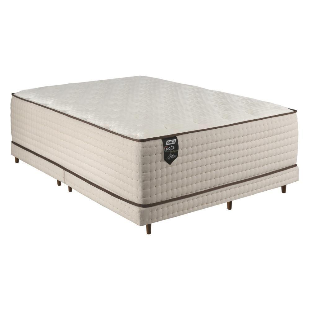 Cama Box Conjugado Queen Com Colchão 158x72x198 Notte Fantástica Gazin Cr35297 Cru - 2