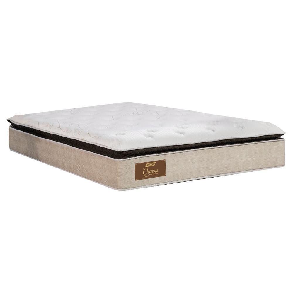 Cama Box Conjugado King Com Colchão 193x73x203 Gazin Cr35350 Bege Marrom - 4