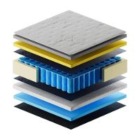 Cama Box Conjugado King Com Colchão 193x73x203 Gazin Cr35350 Bege Marrom - 5