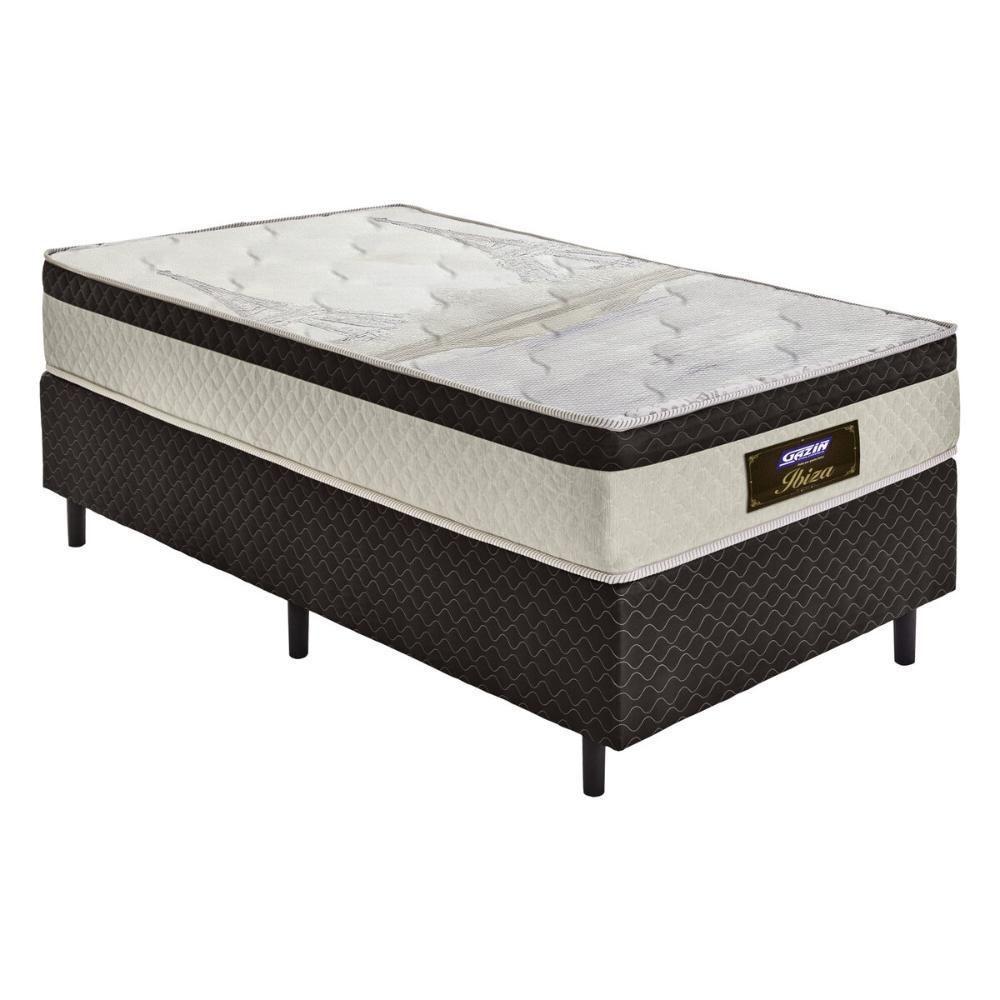 Cama Box Conjugado Solteirão Com Colchão 98x65x198 Ibiza Gazin Cr35366 Areia-marrom - 2
