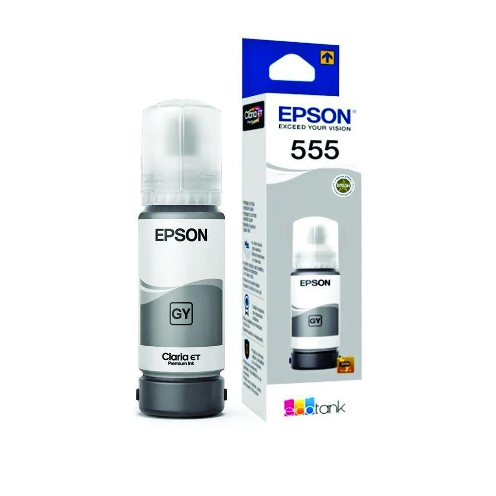 Refil Epson 555 L8180 T55520 T555 Cinza ( Gray ) Gy Original 70ml - 1