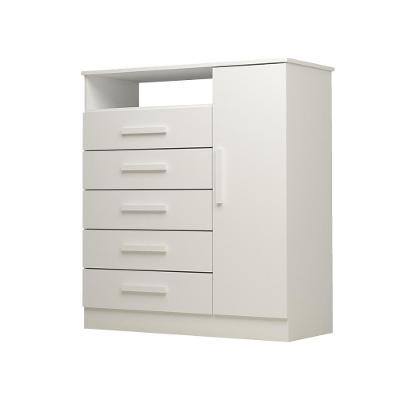 Cômoda Guiana 5 Gavetas 100% Mdf Linhamobília Branco