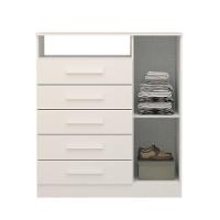 Cômoda Guiana 5 Gavetas 100% Mdf Linhamobília Branco - 3