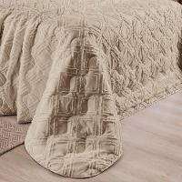 Cobre Leito King Aveline Micropercal 300 Fios 3 Peças - Caqui - 2