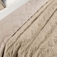 Cobre Leito King Aveline Micropercal 300 Fios 3 Peças - Caqui - 3