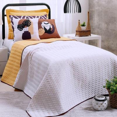 Cobre Leito Solteiro Colorful Dupla Face 200 Fios 5 Peças - Summer Soul