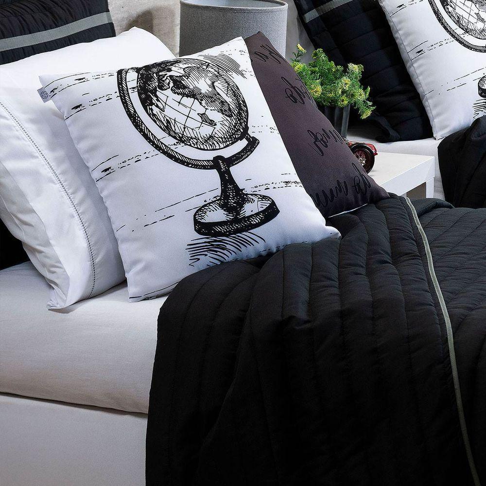 Cobre Leito Solteiro Inove Dupla Face 200 Fios 4 Peças - World - 3