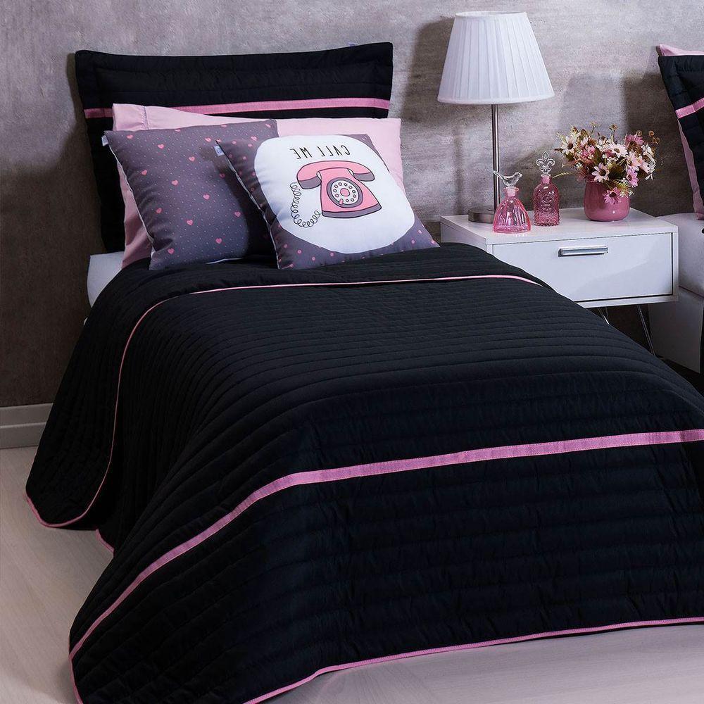 Cobre Leito Solteiro Inove Dupla Face 200 Fios 4 Peças - Call Me - 1