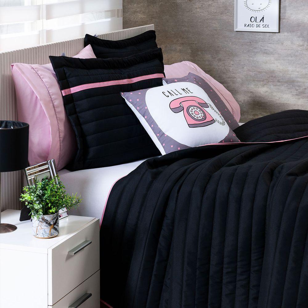 Cobre Leito Solteiro Inove Dupla Face 200 Fios 4 Peças - Call Me - 4