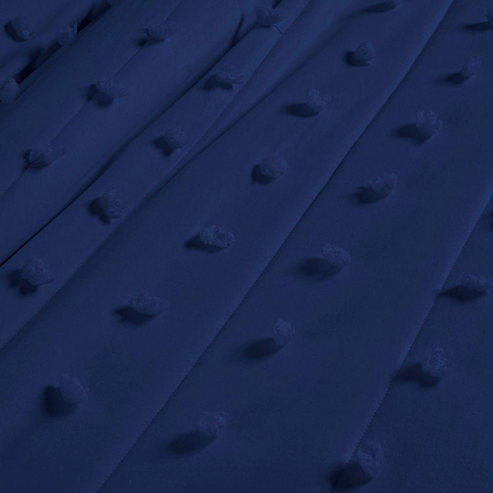 Cobre Leito Queen Poppy Micropercal 300 Fios 3 Peças - Marinho - 4