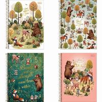 Caderno Espiral Capa Dura Colegial Loveland 10 Matérias 160 Folhas Tilibra Estampa 4 - 2