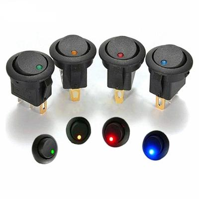 1 Botão Auxiliar Interruptor Led Verde On E Off 3 Terminais 12v