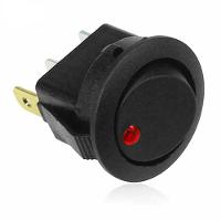 1 Botão Auxiliar Interruptor Led Verde On E Off 3 Terminais 12v - 2